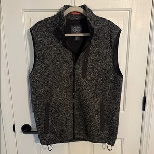 St. John's Bay Charcoal Vest Mens Size L